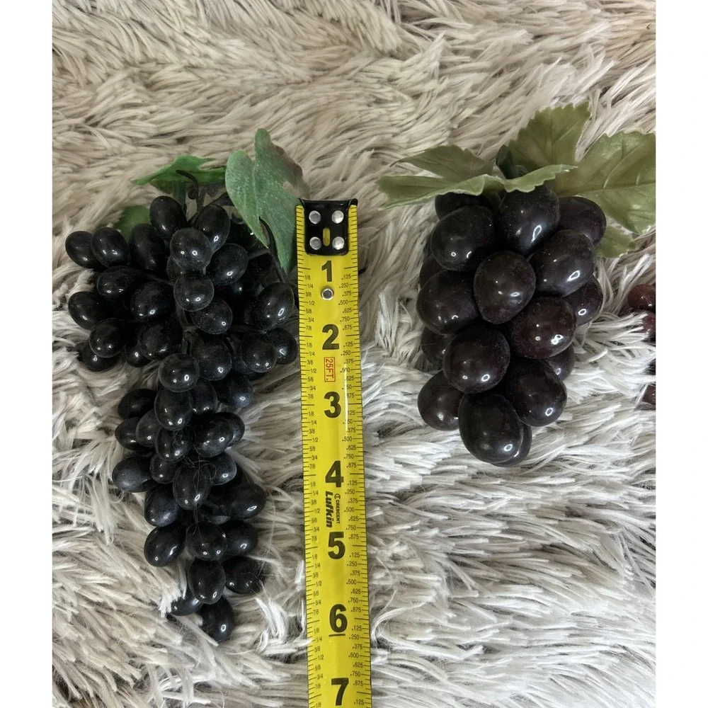 LARGE LOT OF Vintage Grape Clusters Rubber Mid Century Fake Fruit Decor‎ VARIOUS
